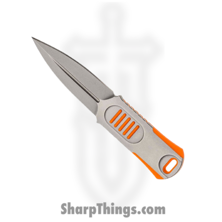 We Knife Co Ltd – WE2017B – OSS – Fixed Blade Knife – CPM-20CV Stonewash Dagger – CPM-20CV with G10 Inlay – Orange