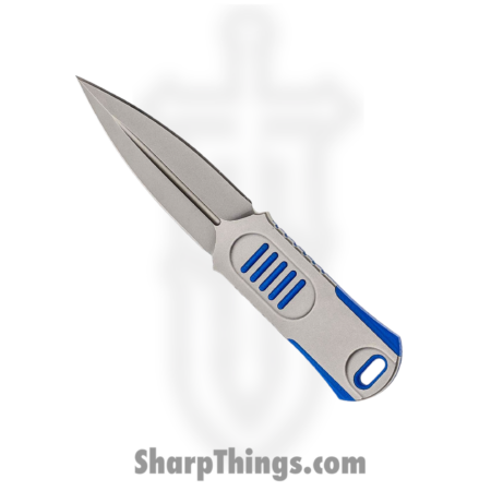 We Knife Company – WE2017C – OSS – Fixed Blade Knife – CPM-20CV Stonewash Dagger – CPM-20CV with G10 Inlay – Blue