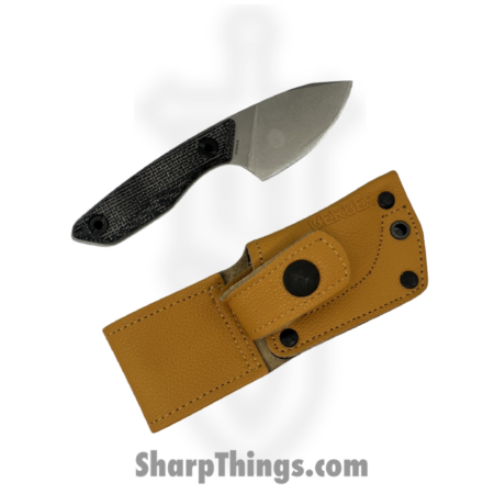 Gerber – 30-001905 – Stowe – Fixed Blade Knife – 440A Stonewash Drop Point – Micarta – Black