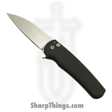 Protech – 5301 – Malibu – Folding Knife – Magnacut Stonewash Wharncliffe – T6-6061 Aluminum – Black