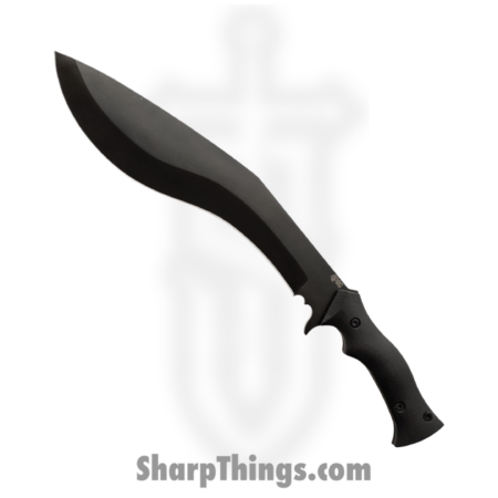 Dragon – DRK35540 – Apoc Kukri – Fixed Blade Knife – 9260 Steel Oxide Coated Kukri – G10 – Black