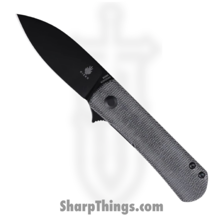 Kizer Cutlery – KI3525A4 – Yorkie – Folding Knife – M390 Black Drop Point – Micarta – Black