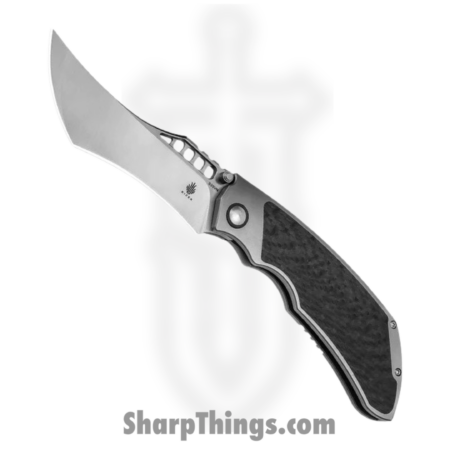 Kizer Cutlery – KI4642A1 – Huntsmen – Folding Knife – S35VN Satin Tanto – Titanium Carbon Fiber – Black Gray