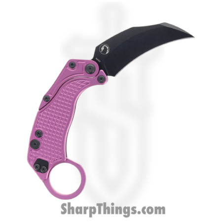 Reate – REA123 – EXO-K V3 – Folding Knife – N690 PVD Karambit – Aluminum – Purple