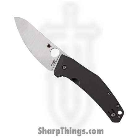 Spyderco – SC211TIP – SpydieChef – Folding Knife – LC200N Satin Drop Point – Titanium – Gray