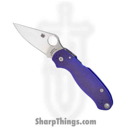 Spyderco – SC223GPDBL – Para 3 – Folding Knife – CPM-S110V Satin Clip Point – G10 – Blurple