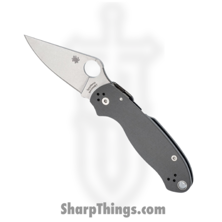 Spyderco – SC223GPDGY – Para 3 Compression Lock – Folding Knife – Micro-Melt Maxamet Stonewash Clip Point – G10 – Gray