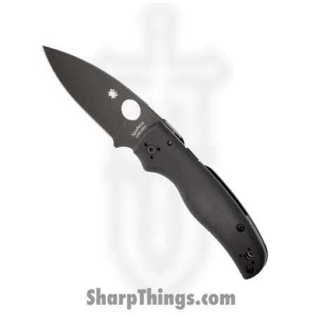 Spyderco – SC229GPBK – Shaman Compression Lock – Folding Knife – CPM-S30V DLC Spear Point – G10 – Black