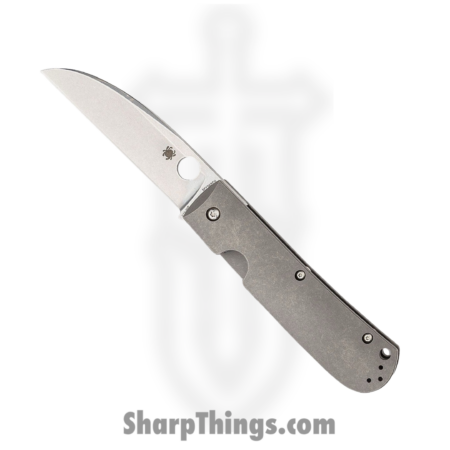 Spyderco – SC249TIP – Swayback Reeve Integral Lock – Folding Knife – CTS-XHP Stonewash Wharncliffe – Titanium – Gray