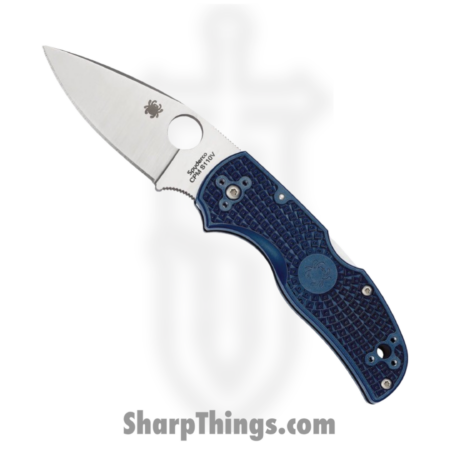 Spyderco – SC41PDBL5 – Native 5 – Folding Knife – CPM-S110V Satin Drop Point – FRN – Blue