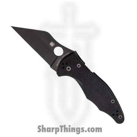 Spyderco – SC85GPBBK2 – Yojimbo 2 – Folding Knife – CPM-S30V DLC Wharncliffe – G10 – Black