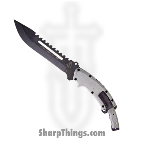 Tops – TPSE107CXX – Steel Eagle/Mini Eagle Combo – Fixed Blade Knife – 1095HC Black Stonewash Clip Point – Micarta – Gray