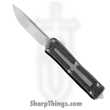 Microtech – 1278-10 – Scarab II GEN III S/E – OTF Auto – M390MK Stonewash Drop Point – 6061-T6 Aluminum – Black