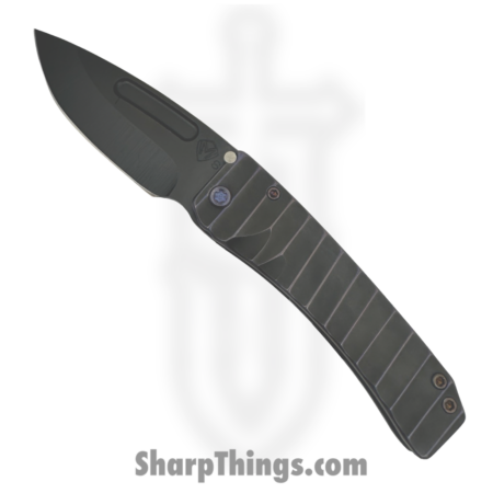 Medford – 030824C – Midi Marauder – Folding Knife – S35VN PVD w/ Silver Pin Drop Point – Titanium PVD “Gator Belly” – Violet