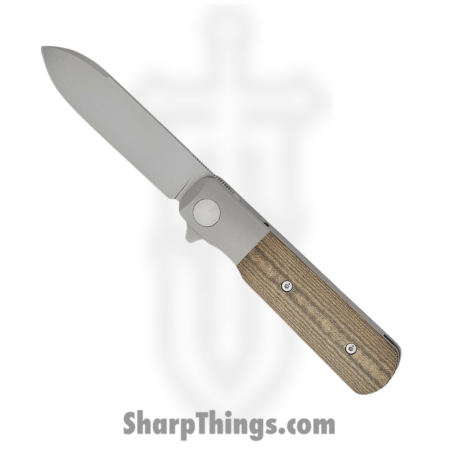 Terrain 365 – 10712 – Otter Flip ATB – Folding Knife – Terravantium™ Dendritic Cobalt Matte Spear Point – Linen Micarta – OD Green