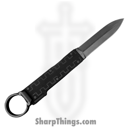 Elishewitz Studio – BB-DE-BKG10 – Black Box – Knife Other – 20CV Coated Dagger – 7075 Aluminum, G10 Scales – Black