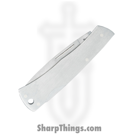 Case Cutlery – CA004  – Executive Lockback – Folding Knife – Tru-Sharp Surgical Steel Satin Drop Point – Stainless Steel – Silver