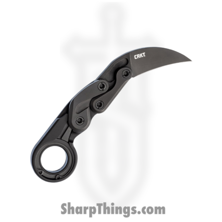 CRKT – 4040 – Provoke Kinematic – Folding Knife – D2 Black TiNi Hawkbill – 6061-T6 Aluminum – Black