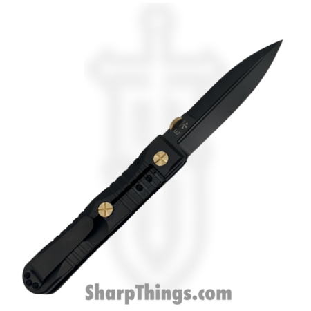 Elishewitz Studio – EK-IF-DG-BK – EK Integral Folder Les George Collab – Folding Knife – M390 Coated Dagger – Titanium – Black Gold
