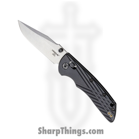 Hogue Knives – HO24379 – Deka – Folding Knife – CPM-Magnacut Stonewash Clip Point – Polymer Scales – Black
