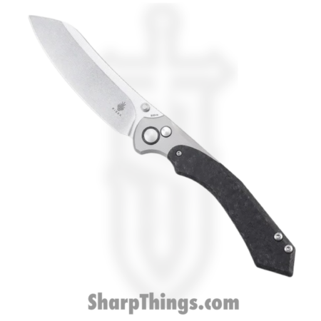 Kizer Cutlery – KI4626A1 – Clairvoyant – Folding Knife – S35VN Stonewash Sheepsfoot – Titanium Carbon Fiber – Black