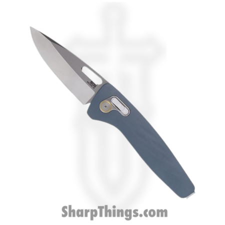 SOG – SOG12730457 – One-Zero – Folding Knife – CPM-S35VN Stonewash Clip Point – Aluminum – Smoke Gray