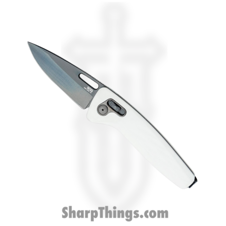 SOG – SOG12730557 – One-Zero – Folding Knife – CPM-S35VN Two-Tone Black TiNi Drop Point – Aluminum – White