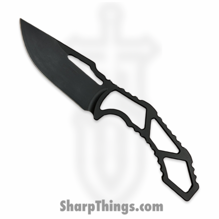 SkyRaider Knives – SRK1-MSTG-DP – Mustang – Fixed Blade Knife – Skeleton – A2 – Coated – Drop Point – Black