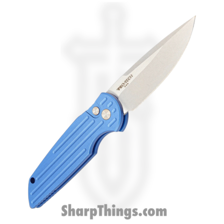 ProTech – TR-3 Blue – Tactical Response 3 – Automatic Knife – 154CM Bead Blasted Clip Point – 6061-T6 Aluminum – Blue