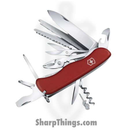 Victorinox – VN08564 – Work Champ – Folding Knife – Stainless Polished Multi – Polyamide – Red