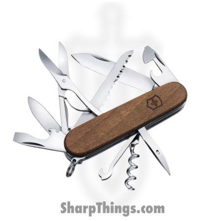 Victorinox – VN1371163X4 – Huntsman – Folding Knife – Stainless Polished Multi – Walnut – Brown