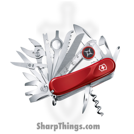 Victorinox – VN25393SEX2 – Evolution S54 Tool Chest Plus – Folding Knife –  Stainless Polished Multi – Celidor – Red