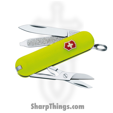 Victorinox – VN26223808RX1 – Classic SD – Folding Knife – Stainless Polished Multi – ABS/Celidor – Yellow