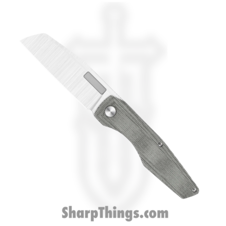 Vero Engineering – 040224A – Axon Liner Lock – Folding Knife – M390 Satin Sheepsfoot – Micarta – Black