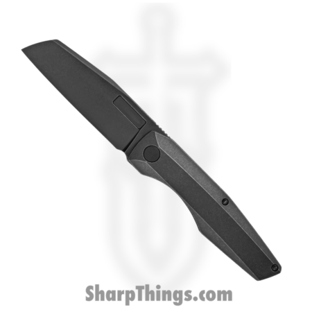 Vero Engineering – 040224E – Axon Liner Lock – Folding Knife – M390 Blackwash Sheepsfoot – Titanium – Gray