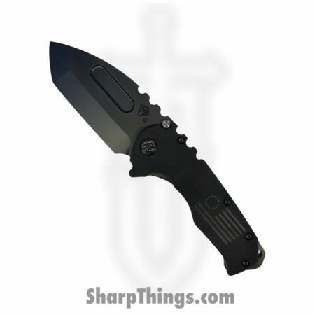 Medford Knife and Tool – 040424D – Scout M/P  – Folding Knife – D2 DLC Tanto – G10 Black Hardware – Black
