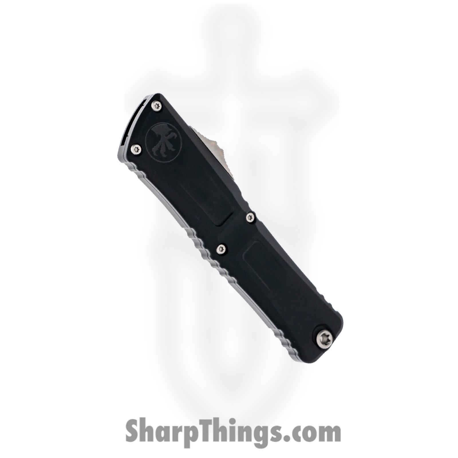 Microtech - 1143-10 - Combat Troodon Gen III - OTF Auto - M390MK Stonewash S/E - 6061-T6 Aluminum - Black - Image 3