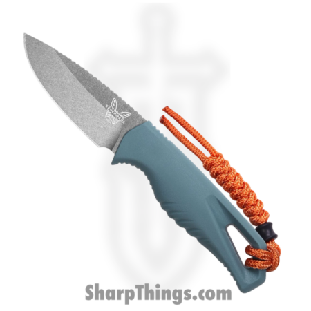 Benchmade – 18050 – Intersect – Fixed Blade Knife – CPM MagnaCut Stonewash Drop Point – Santoprene – Depth Blue