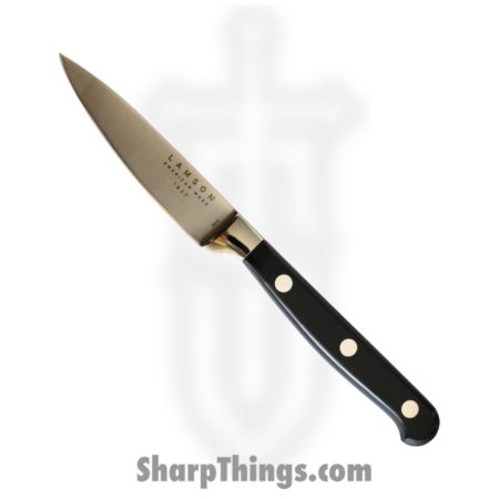 Lamson – 39210 – Premier 3.5 in Forged Paring Knife – 4116 SS Polished Spear Point – G10 – Midnight Black