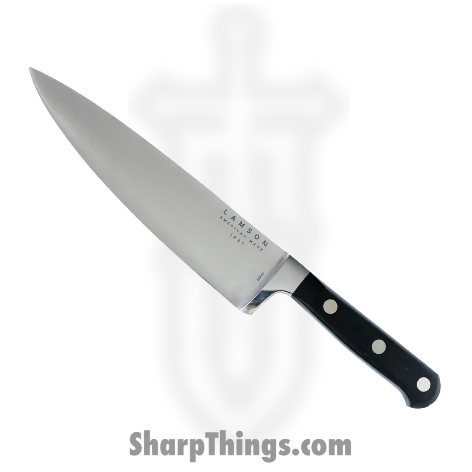 Lamson - 39273 - 3-Piece Premier Forged Cook’s Set of Knives - 4116 Polished - G10 - Midnight Black - Image 2