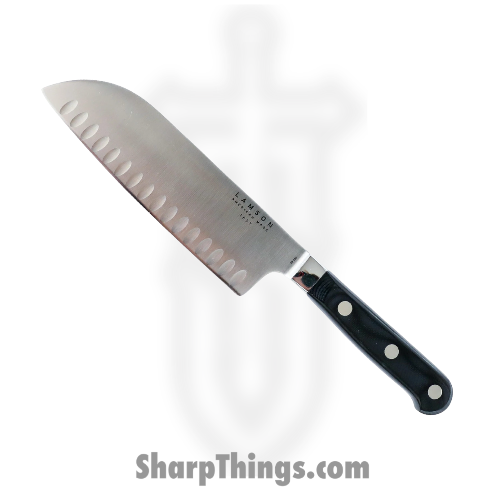 Lamson - 39273 - 3-Piece Premier Forged Cook’s Set of Knives - 4116 Polished - G10 - Midnight Black - Image 4