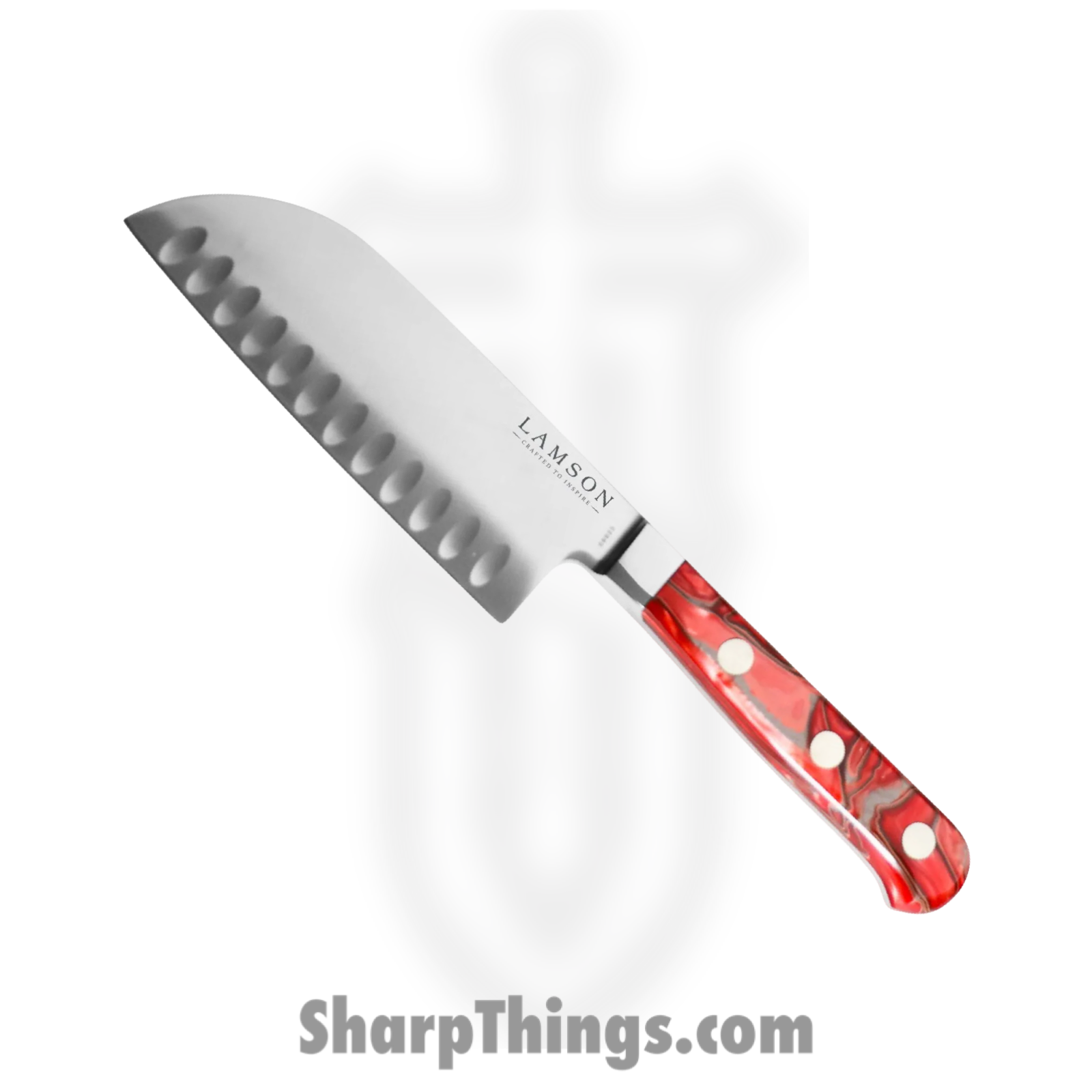 Lamson - 59973 - 3-Piece Premier Forged Cook’s Set of Knives - 4116 Polished - Acrylic - Fire - Image 3