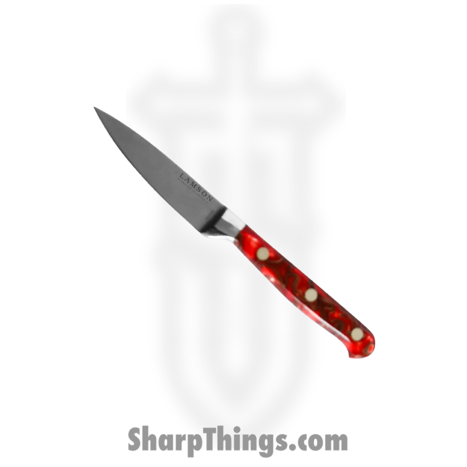 Lamson - 59973 - 3-Piece Premier Forged Cook’s Set of Knives - 4116 Polished - Acrylic - Fire - Image 4