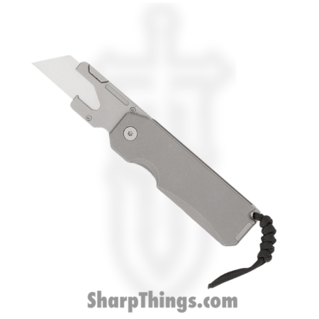 BIGiDESIGN – BIG003 – Ti Utility Knife – Folding Knife – Stainless Steel  Replaceable Razor Blade – 6AI4V Titanium – Gray