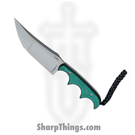 CRKT – CR2394 – Minimalist Katana – Fixed Blade Knife – 8Cr13MoV Bead Blast Trailing Point – Resin Infused Fiber – Green