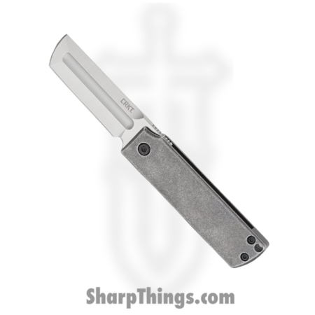 CRKT – CR5915 – MinimalX™ – Folding Knife – Sandvik 12C27 Satin Modified Tanto – Dark Stonewashed Steel – Gray