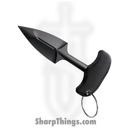 Cold Steel – CS92FPB – FGX Push Blade II – Fixed Blade Knife – Griv-Ex Black Dagger – Griv-Ex with Kray-Ex Grip – Black