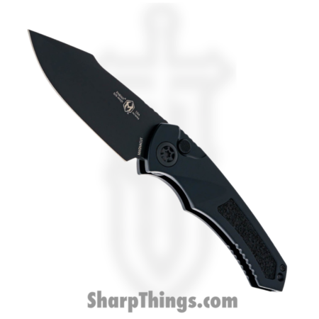 Heretic Knives – H048-4A-T – Pariah Tactical – Automatic Knife – Magnacut Black Drop Point – Aluminum – Black