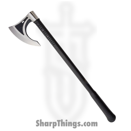 United Cutlery – UC3457 – M48 Viking Axe – Fixed Blade Knife – 3Cr13 Two Tone Black Satin  – FRN – Black