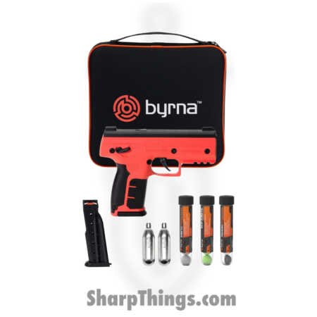 Byrna – SK68300_ORN_Kinetic – SD Kinetic Ball Launcher Kit – CA/NY Compliant – Orange